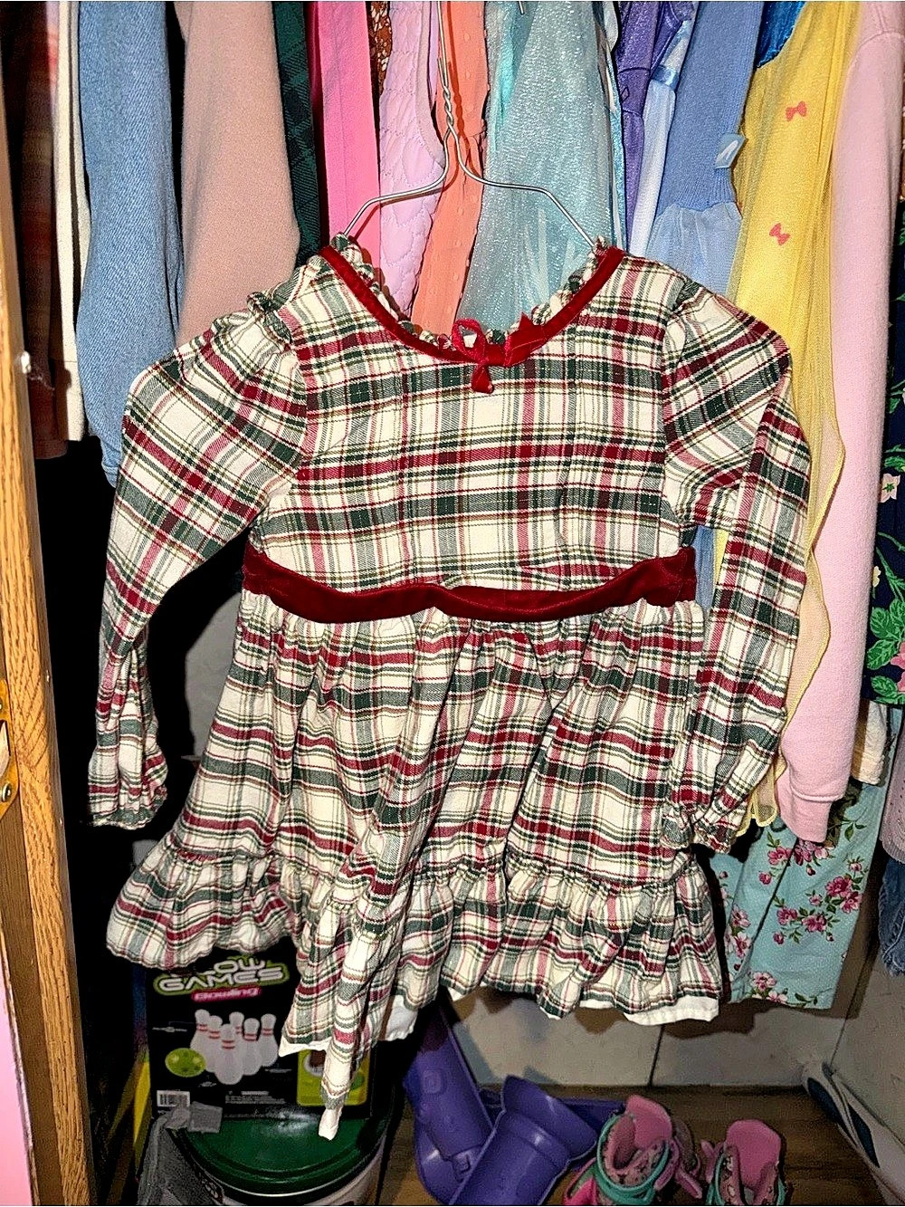 Kids Plaid Ruffle Dress